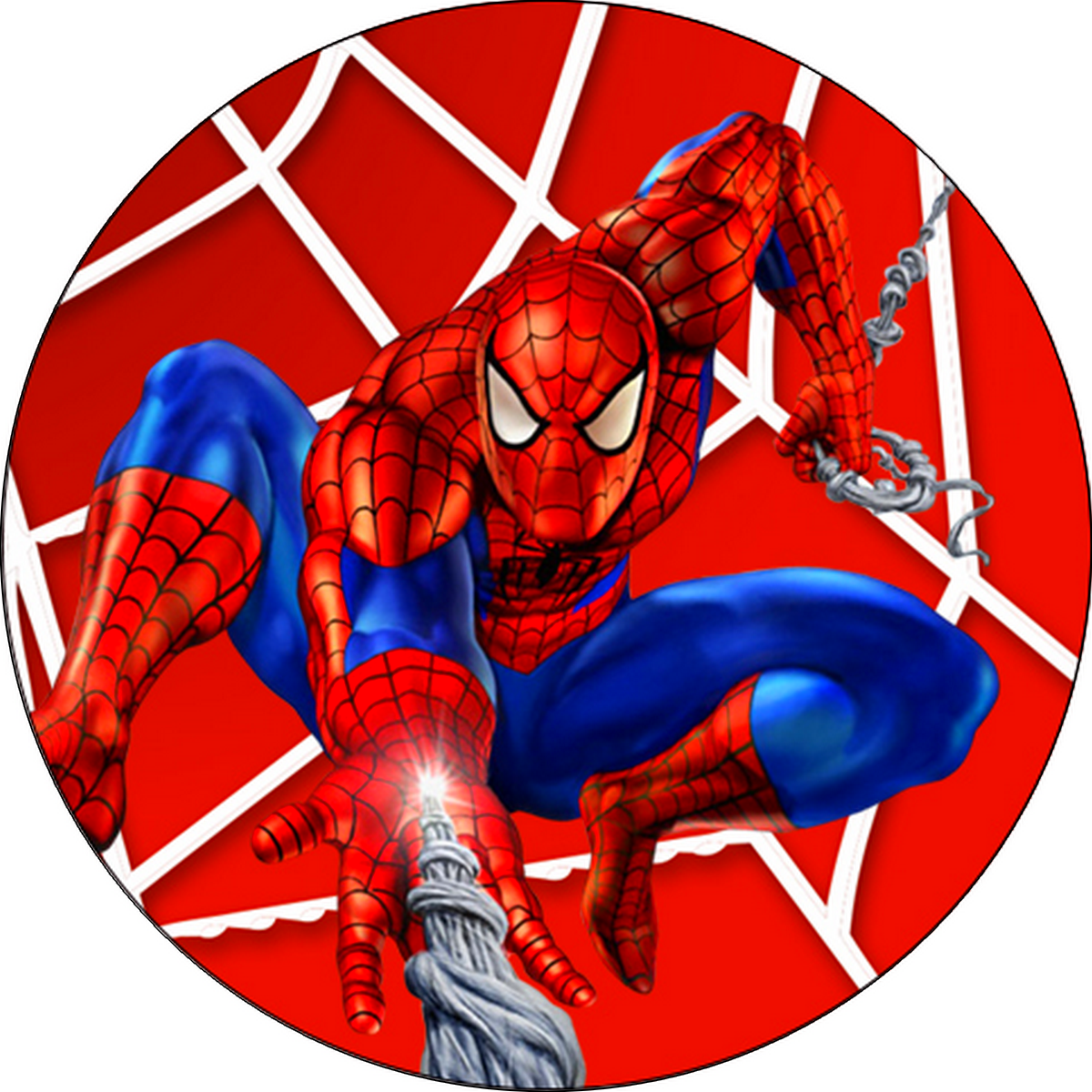 DECOGATO Azyme R005 Disque en azyme comestible thème Spiderman Diamètre 20cm Décoration gâteaux d'anniversaires